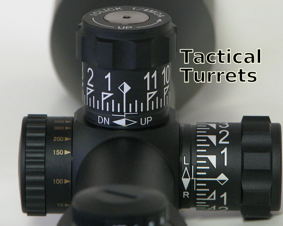 Target / tactical windage and elevation controls